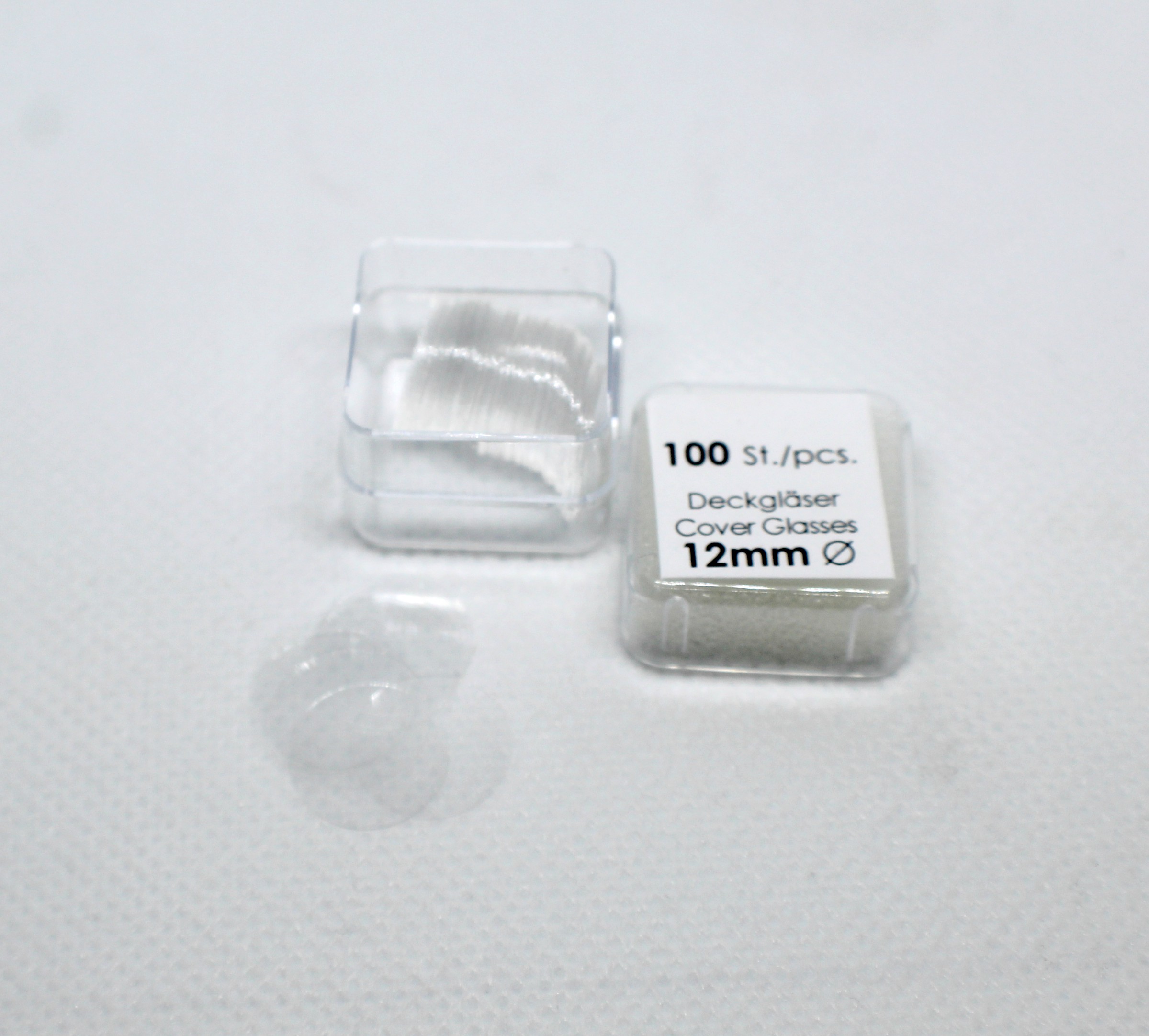 Bellco Glass 1943-10012 German Glass Round Cover Slip #1 Thickness 100 cover slips 12mm Diameter