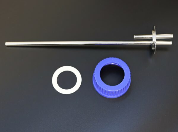Low Profile 2-Port Assembly For Vertical Side Arm Low Profile Vessels
