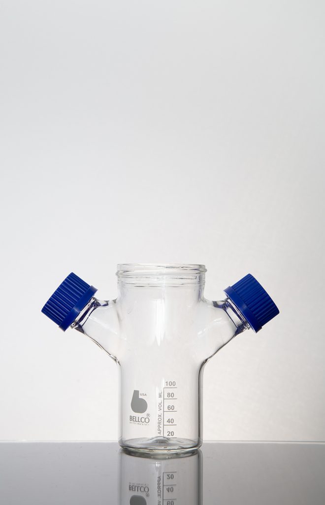 MicroCarrier Spinner Flask Complete 3L SKU196503000 Bellco Glass