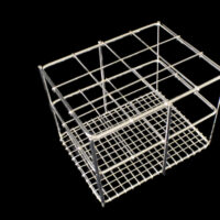 Stainless Steel Tube Rack 38mm-12P 3x4 Spacing SKU: 2027-38012