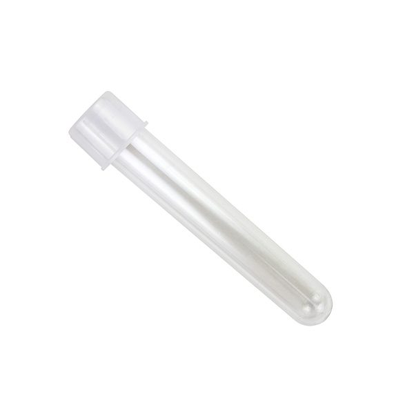 Sterile Test Tubes with Two-Position Caps. 12x75mm, 5 mL, Polystyrene, Individual pack