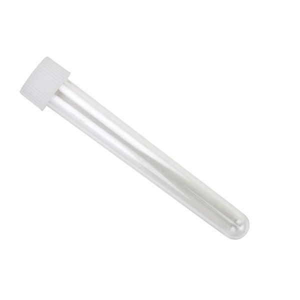 Sterile Test Tubes with Screw Caps. 13x100mm, 8 mL, Polystyrene, Bag pack