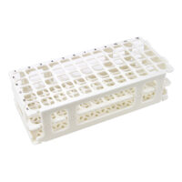 Test Tube Rack. For 16 mm Tubes, 60 Places, Polypropylene, White
