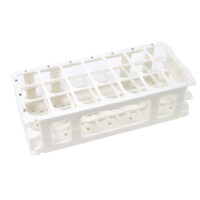 Test Tube Rack. For 30 mm Tubes, 21 Places, Polypropylene, White
