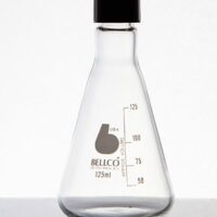 Erlenmeyer Flask 125mL w/ Phenolic Rubber Lined Screw Cap 25mm SKU: 2514-00125