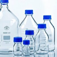 Simax Media Storage Bottle w/ Blue Screw Cap