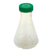 2L Erlenmeyer Flask, Vent Cap, Baffled Bottom, Sterile