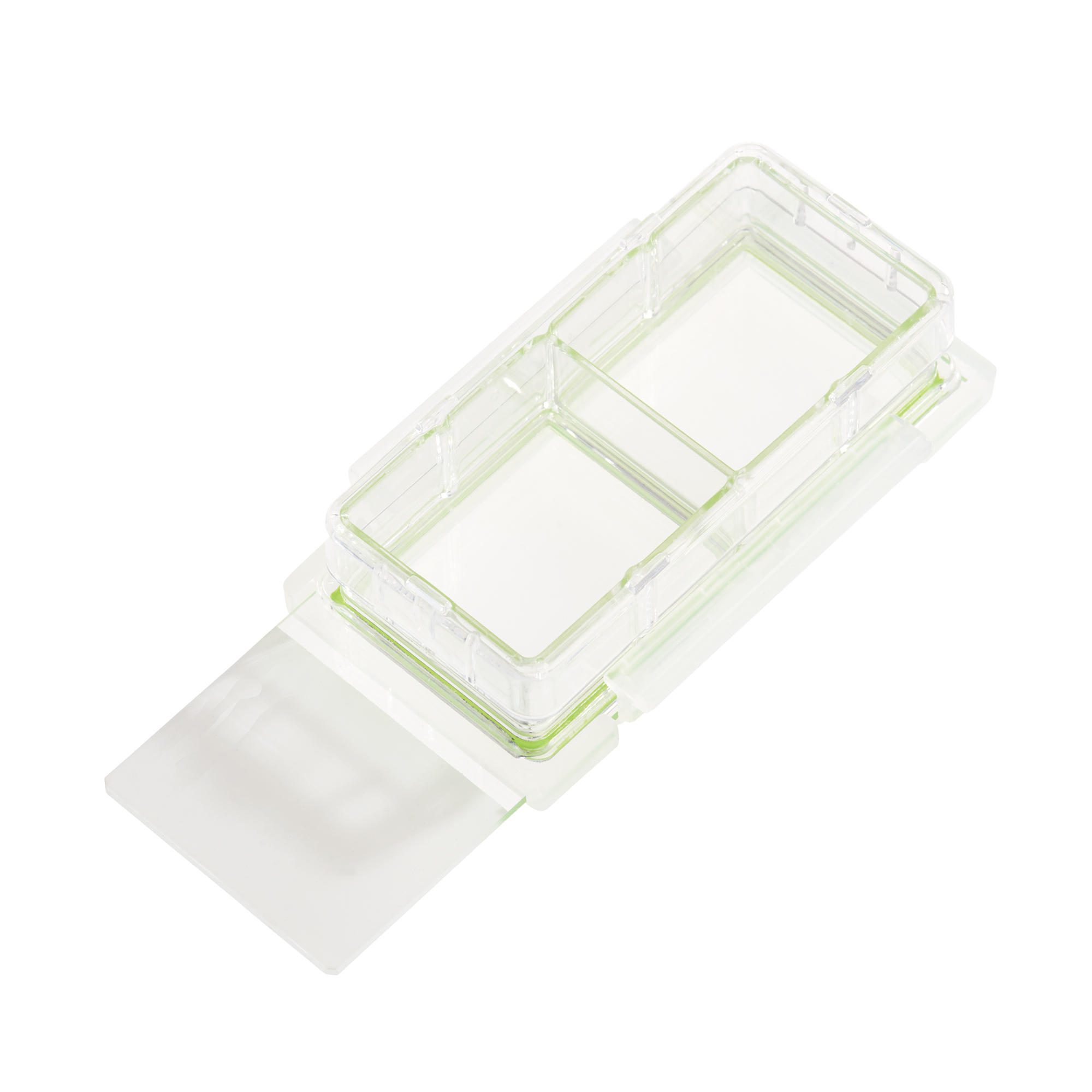 4.55 cm2 0.59 Height 1.2-2.5 mL 2.952 Length White Pack of 12 Nest Scientific 230122 Cell Culture Chamber Slides 0.18 fl Glass 0.984 Width 2 Well with Glass Slide oz 