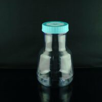 3L PC Wide-mouth High Efficient Erlenmeyer Flask, with Baffles, Seal Cap, Sterile, 1/pk, 4/cs