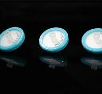 Syringe Filter, 25mm Housing Diameter, 0.22um PVDF membrane, Sterile, Individually wrapped, 50/cs