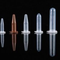 1.5ml Microcentrifuge Tube, Amber Color, Conical, Lock Cap, Sterile. 50/bag, 4000/case