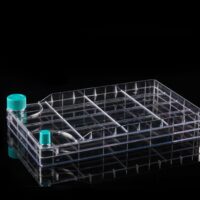 Nest BioFactory 2 Chamber, 1 Wide Vent Cap + 1 Narrow Plug Seal Cap, Total culture area: 1279cm2, TC, Sterile, 1/pk, 8/cs (with 8 sterile wide plug seal caps and 8 sterile narrow vent caps included separately)