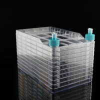 Nest Biofactor 10 Chamber with 2 Solid Overcaps, Total Culture Area: 6335 cm2, TC, Sterile, 1/pk, 6/cs (with 12 Sterile Vented Overcaps Included Separately)