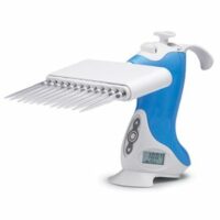 5.0-250µL Pipette, Ovation, (E12) Electronic Multichannel, Blue