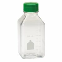 500mL Media Bottle, Square, PET, Individually Wrapped, Sterile