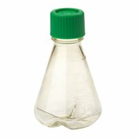 250mL Erlenmeyer Flask, Vent Cap, Baffled Bottom, PC, Sterile