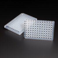 96 Well PCR Plate Half Skirt, Clear, 0.2mL