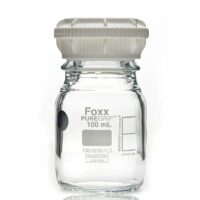 PUREGRIP  Glass Bottles, Media, Round, Clear, GL45 VersaCap , 100mL