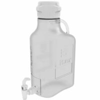EZclear 5L (1 Gal) BPA-Free PETG Space Saving Carboy with 83mm (83B) VersaCap and 6.9L Max Capacity, with Spigot and Large Pinched Handle, 1/EA
