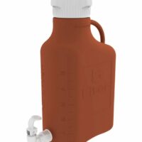 Carboy, 5L, Amber HDPE, 83B Cap, w Spigot, 1/EA