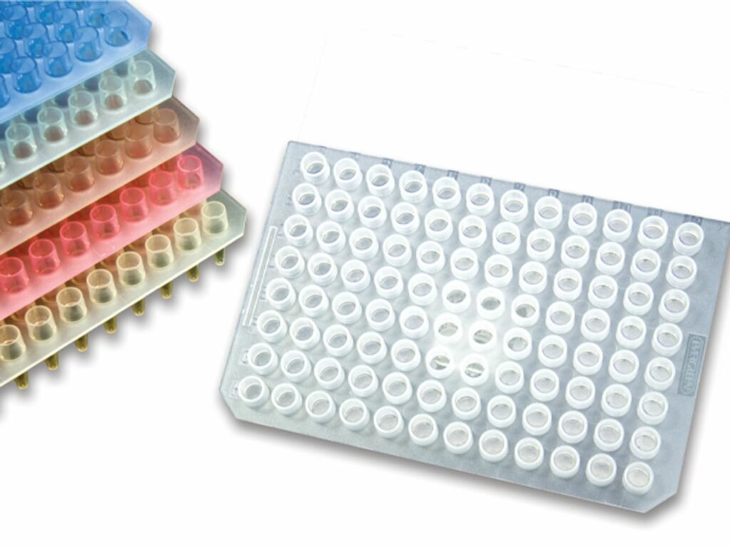 REACT PLATE 96 WELL PCR TUBES - Bellco Glass | Laboratory Glassware