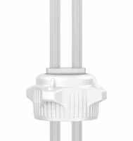 VersaCap, 53B, EZ-Top, Open Cap w/ 2x 1/4" Tubing, 1/EA