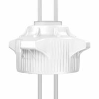 VersaCap, 120mm, EZ-Top, Open Cap w/ 2x 1/4" Tubing, 1/EA