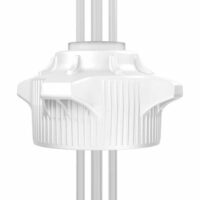 VersaCap, 120mm, EZ-Top, Open Cap w/ 2x 1/4" & 1x 3/8" Tubing, 1/EA