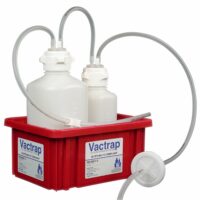 VacTrap, 2L + 1L, HDPE, Red Bin, 1/4" ID Tubing, 1/EA