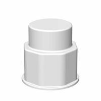 VersaBarb, Spigot Fitting, 1 1/8 Thread, Closed Cap, 1/EA