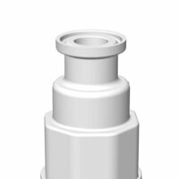 VersaBarb, Spigot Fitting, 1 1/8 Thread, 3/4" Sanitary Connect, 1/EA