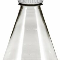 Flask, 1L, PC, 53B Cap, Baffle, 6/PK