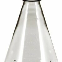 Flask, 2L, PC, 53B Cap, Baffle, Sterile, Vented, 6/PK