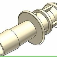 EZBio  MPS Connector, Male MPS to 1/4" HB,  Non-Valved, PS, 50/PK