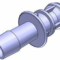 EZBio  MPC Connector, Male MPC to 1/4" HB, Non-Valved, PC, 50/PK