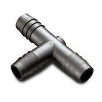 T Connector Fitting Pack, Polyethylene, 3/8" HB x 3/8" HB to 3/8" HB, 10/PK