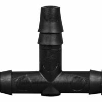 T Connector Fitting Pack, Polyethylene, 1/4" HB x 1/4" HB to 1/4" HB, 100/PK