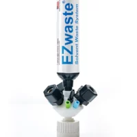 EZWaste Universal Stackable HPLC 38-430 Solvent Waste Cap Assembly, W/ Exhaust Filter,? 6 X OD Tube-3.2 mm (1/8") &1.6 mm (1/16"), 3X Hose Barb 3.2mm(1/8") & 9.5mm(3/8"), 3 X OD Tube 12.7 mm (1/2"), 1/EA