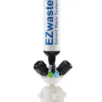 EZWaste HPLC VersaCap 53mm Solvent Waste Cap Assembly W/ Exhaust Filter, 6 X Ports OD Tube-3.2 mm (1/8") & 1.6 mm (1/16"), 1/EA