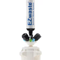 EZWaste Universal Stackable HPLC VersaCap 83mm Solvent Waste Cap Assembly, W/ Exhaust Filter, 6 X OD Tube-3.2 mm (1/8") &1.6 mm (1/16"), 3 X Hose Barb 3.2mm(1/8") & 9.5mm(3/8"), 3 X OD Tube 12.7 mm (1/2"), 1/EA