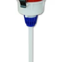 EZwaste 4" Safety Funnel, HDPE, Red Lid, VersaCap 38-430mm, 1/EA