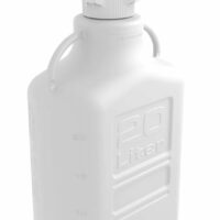 EZwaste System, 20L, HDPE, 83mm Cap, 6x 1/8" OD Tubing, 1 HB & Filter, 1/EA