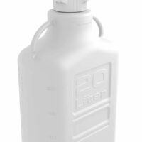 EZwaste System, 20L, HDPE, 83mm Cap, 4x 1/8", 3x 1/4" OD Tubing, 1 HB & Filter, 1/EA