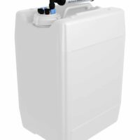 EZwaste System, UN/DOT, 20L, HDPE, S-70 Cap, 4x 1/8", 4x 1/4" OD Tubing, & Filter, 1/EA