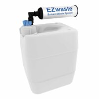 EZwaste UN/DOT Container, 10L, HDPE, Cap, 6 x 1/8" OD Tubing Adapter, & Filter, 1/EA
