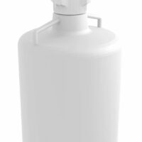 EZwaste System, 20L RND Carboy, HDPE, 83mm Cap, 6x 1/8" OD Tubing & Filter, 1/EA