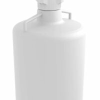 EZwaste System, 20L RND Carboy, HDPE, 83mm Cap, 4x 1/8", 3x 1/4" OD Tubing & Filter, 1/EA