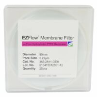 EZFlow Membrane Disc Filter, 0.22um Hydrophobic PTFE, 90mm, 25/PK
