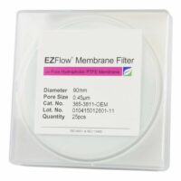 EZFlow Membrane Disc Filter, 0.45um Hydrophobic PTFE, 90mm, 25/PK