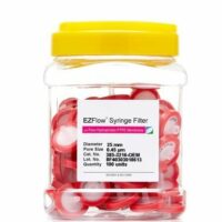 EZFlow Syringe Filter-Sample Prep, 0.45um Hydrophobic PTFE, 25mm, 100/PK